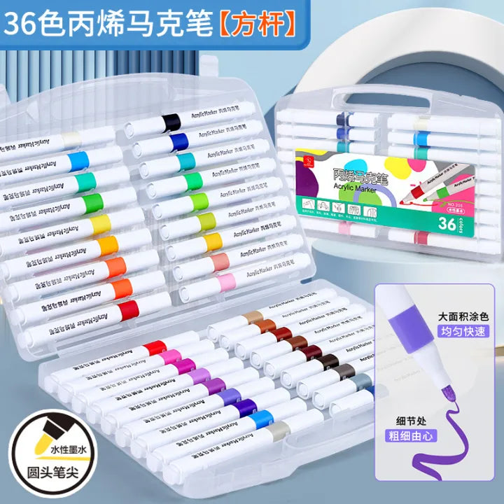acrylic marker pen children's 12 colors/36 colors pigment waterproof