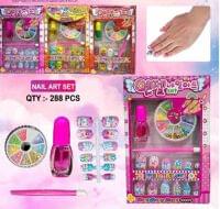 Nail Art kit Set of 3 Pcs for Kids Girls Colorful Nail Art Design
