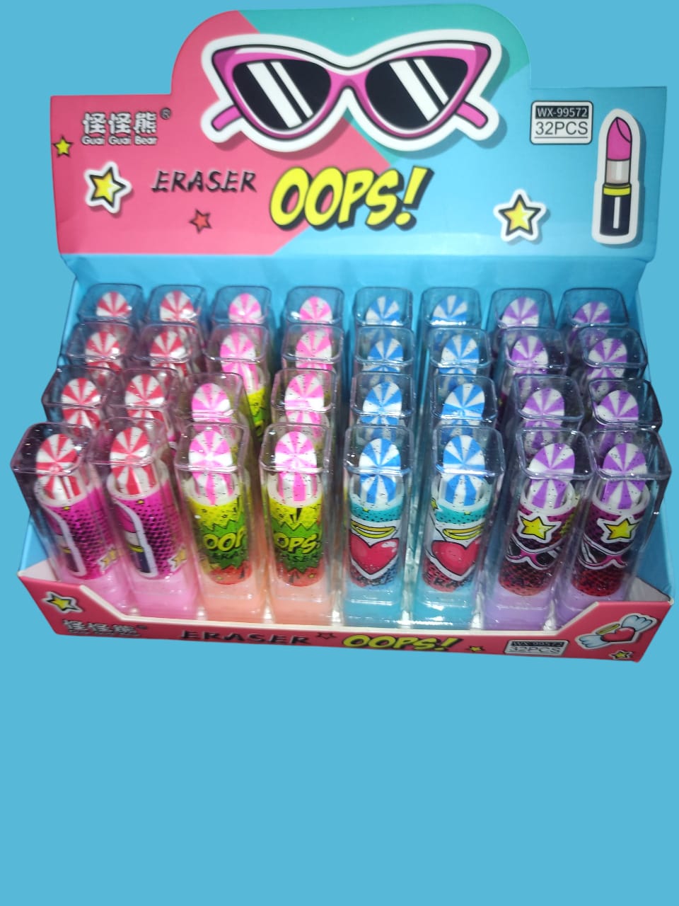 Oops Eraser💄 Oops! Lipstick Erasers – Fun, Cute & Handy! 💫