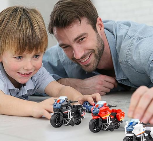 Police Motorcycle Toy, Pull Back Toy Motorcycle