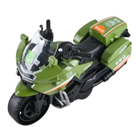 Police Motorcycle Toy, Pull Back Toy Motorcycle