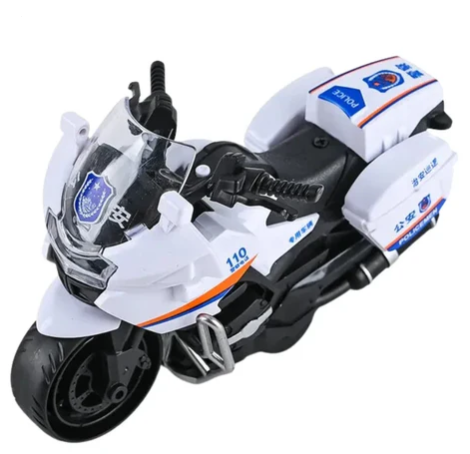Police Motorcycle Toy, Pull Back Toy Motorcycle